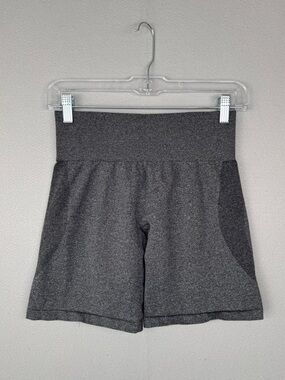 NVGTN Contour Seamless Shorts L Black Speckled High Waist Gym Training